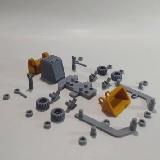 3D file TILT TURN LOADER,TRANSPORT TRUCK,MINI LOADER 🚗 ・3D printer ...