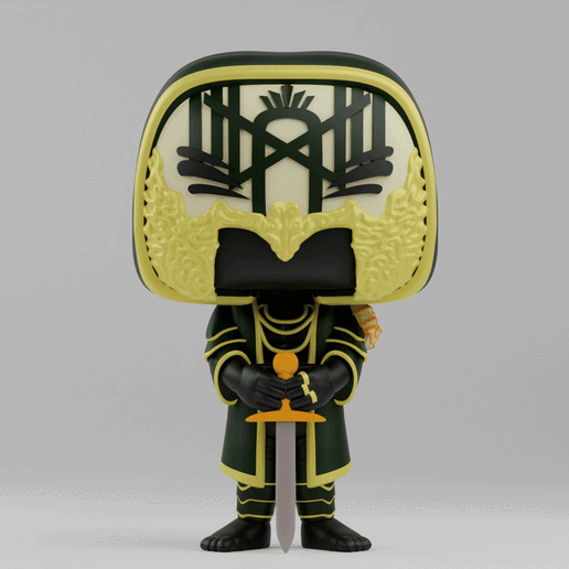 Mysterious Masked Artist Figurine 3D model