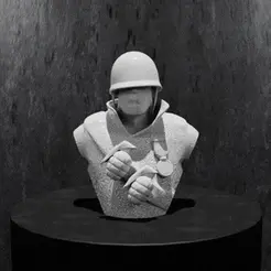 20230122_210916.gif Archivo STL Busto de soldado de Team Fortress 2・Diseño para descargar y imprimir en 3D