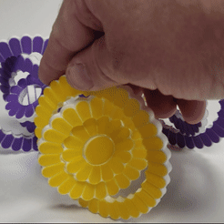 Fidget-Flower-Coaster.gif Файл STL Подставка для цветов・Дизайн 3D-печати для загрузки3D