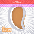 Mango~4.25in.gif Mango Cookie Cutter 4.25in / 10.8cm