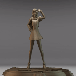 athena3.gif STL file ATHENA ASAMIYA - THE KING OF FIGHTERS・3D print design to download