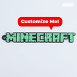 GIF.gif MINECRAFT Customizable Keychain