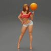 ¥ \ Fichier 3D Belle fille sportive jouant avec la balle sur un ballon de basket Modèle d'impression 3D・Modèle à télécharger et à imprimer en 3D, 3DGeshaft