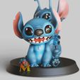 Stitch.gif Fichier STL Stitch -Lilo & Stitch- debout et assis-FANART FIGURINE・Design pour impression 3D à télécharger