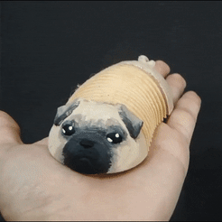 gif.gif STL file Flexi PUG・Model to download and 3D print, Finnick_XYZ