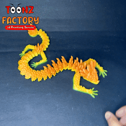 Seo Fichier OBJ Dragon articulé Cave Crawler・Plan imprimable en 3D à télécharger, ToonzFactory