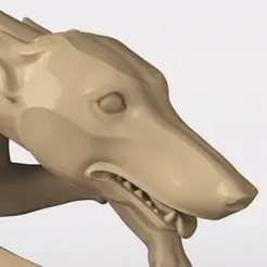 grayhound.gif STL file 3D model CNC STL file Greyhound・3D printer design to download