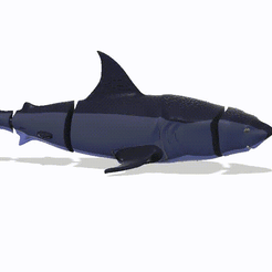 requin-v14.gif STL file articulated shark・3D printable design to download