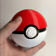 pokeball-opening-gif.gif Original Pokeball (5 Versions, Functional/Storage, Print In Place, No Supports Needed))