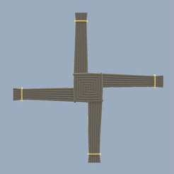 Brigid's-cross.gif Fichier STL Croix de sainte Brigitte・Objet pour impression 3D à télécharger