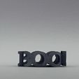 ezgif.com-gif-maker-2.gif STL file Text Flip: Boo - Ghost・Model to download and 3D print