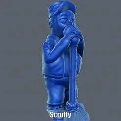 Scruffy.gif STL file Scruffy (Easy print no support)・3D printing template to download