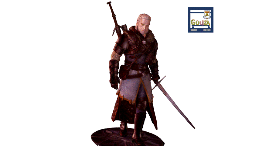ppt5BB9.pptm-Automatisch-wiederhergestellt5.gif Download STL file Dark Horse The Witcher 3: Wild Hunt - Geralt • Template to 3D print, Gouza-Tech