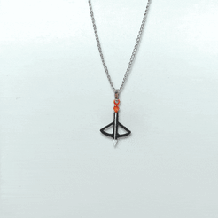 MyGif_1692092763132-min.gif STL file Crossbow Pendant, Necklace・3D print design to download
