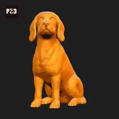 158-Beagle_Pose_05.gif STL file Beagle Dog 3D Print Model Pose 05・3D printable design to download