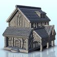 GIF-B06.gif House with canopy and roof window (6) - Warhammer Age of Sigmar Alkemy Lord of the Rings War of the Rose Warcrow Saga