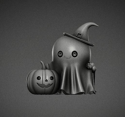 halloween pumpkin and ghost wallpaper