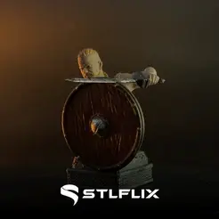 A STLFLIX Archivo STL gratis Busto vikingo・Diseño de impresora 3D para descargar