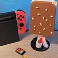 Cults-gif02.gif 3D file Up to 18 game cartridges and 4 MicroSD in these ice creams for Nintendo Switch・3D printer model to download