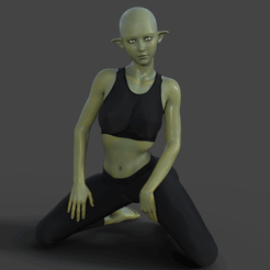 er Archivo OBJ gratis Elfo verde de Lara・Objeto para impresora 3D para descargar, Mister_lo0l_