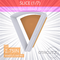 1-7_Of_Pie~2.75in.gif 3D-Datei Scheibe (1∕7) von Kuchen Ausstechform 2.75in / 7cm・3D-druckbares Modell zum Herunterladen