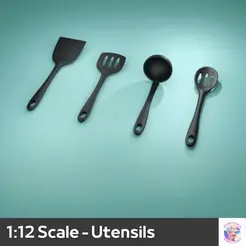 1-12-Scale-Miniature-Utensils-Kitchen.gif 1:12 scale miniature kitchen utensils for dollhouse