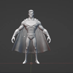 Untitled-1.gif Fichier OBJ superman・Design pour impression 3D à télécharger, hiddenyap