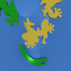 lizard.gif STL file lizard・Template to download and 3D print