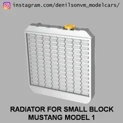 0-ezgif.com-gif-maker.gif Radiator and Electric Fan for Mustang and 60s 70s Small Block Ford in 1/24 1/25 scale