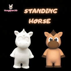 Holder-Post-para-Instagram-Quadrado-3.gif 3D file Standing Horse・3D printing idea to download