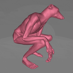 Dog-spin.gif Fichier STL Homme-chien・Objet imprimable en 3D à télécharger, crabconspiracy