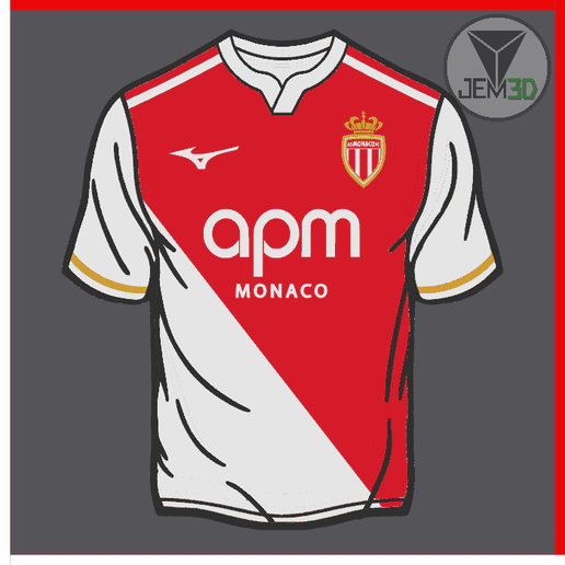 MONACO 25-26 T-SHIRT DECORATION INCLUDES KEYCHAIN (NO AMS)