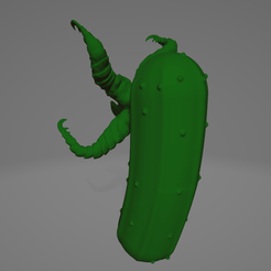 PickleGrickGif.gif Download free file Pickle Grick!! • 3D printable model, Cascar3Don