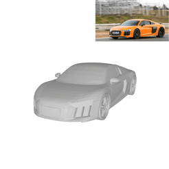 Diseño-sin-título.gif STL-Datei Audi R8 Coupé 2017・3D-druckbares Modell zum herunterladen