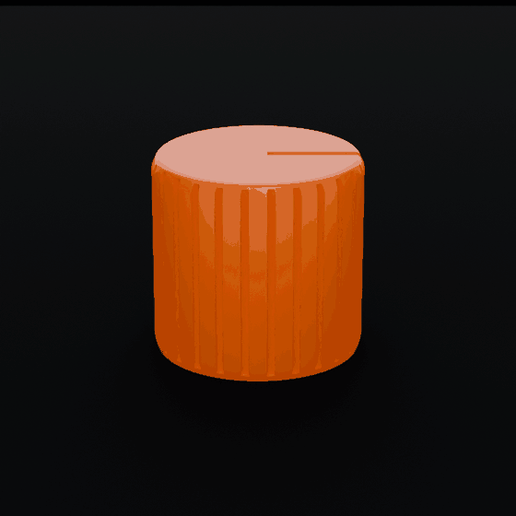Drum knob with hex nut pocket M4 - clamping knob, 4 sizes 20/25/30/36 mm, no supports