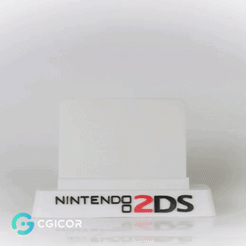 2DS.gif Fichier STL SUPPORT NINTENDO 2DS・Objet pour imprimante 3D à télécharger