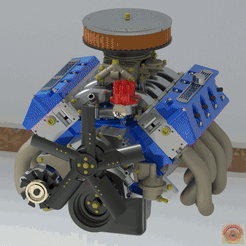 __NEW-Boss-429.gif STL-Datei FORD MUSTANG BOSS 429 - MOTOR・Design zum Herunterladen und 3D-Drucken