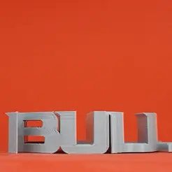 ean ee: " STL file Text Flip - Bull・3D print design to download