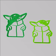 yoda-3D-print-stl-meme.gif STL-Datei Yoda Baby Ausstechform Mandalorianer・Vorlage für 3D-Druck zum herunterladen