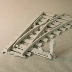 turnout20180516.gif STL file Turnout - right-hand (No6) with working point indicator! - Euroreprap Railroad System・3D printable model to download, euroreprap_eu