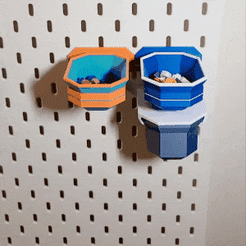 20220824_211854.gif Free STL file Peg Board Pull-Out and Slider Bit Bucket Container (IKEA Skadis)・3D print design to download, TheNickOfTime