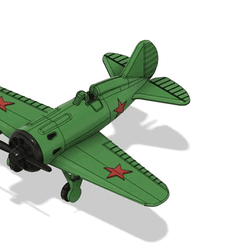 Polikarpow_I-16.gif Free STL file Polikarpov I-16 airplane・Object to download and to 3D print