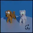 figurine-litw.gif A dog and a cat miniature