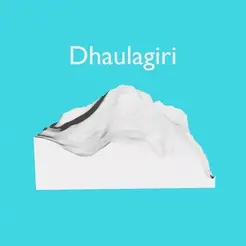 Dhaulagiri.gif 3D Topography - Dhaulagiri