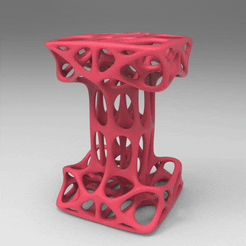 untitled.947.gif STL file VORONOI PARAMETRIC CUBE PARAMETRIC LAMP table・3D printing idea to download, nikosanchez8898
