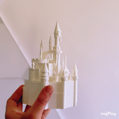 5DCEBF40-1BD0-4151-9EE4-060989436793.gif STL file Cinderella Castle Coffer・3D print design to download