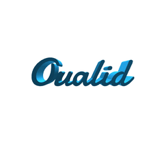 Oualid.gif STL file Oualid・Template to download and 3D print