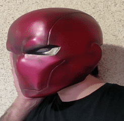 casco-redhood-2.gif STL file Red Hood Helmet DC Unioverse Rebirth・3D printable design to download, ArtViche