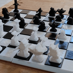 ezgif.com-video-to-gif.gif 3D file Zelda Chess, (chess of zelda)・Template to download and 3D print
